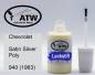 Preview: Chevrolet, Satin Silver Poly, 940 (1963): 20ml Lackstift, von ATW Autoteile West.